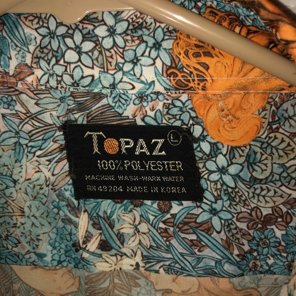 Topaz Long Sleeve Shirt Men Size L - Picture 2 of 8